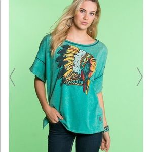 NWOT Double D Ranch Top Sz 1X